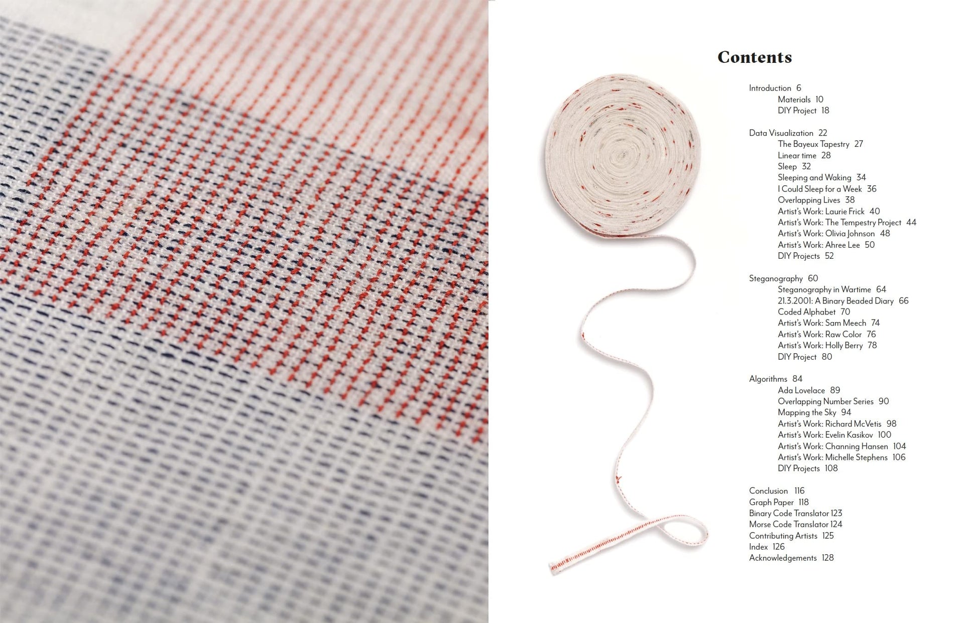 Record, Map and Capture in Textile Art: Data Visualization in Cloth and Stitch