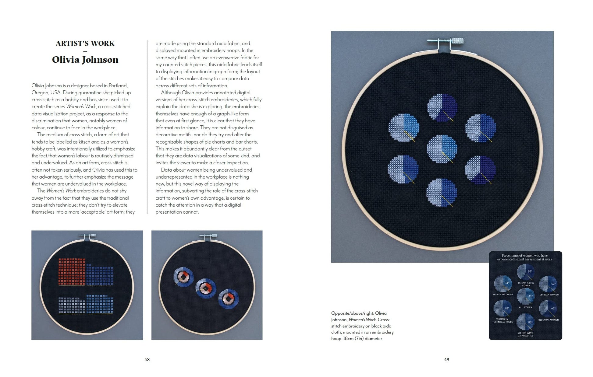 Record, Map and Capture in Textile Art: Data Visualization in Cloth and Stitch